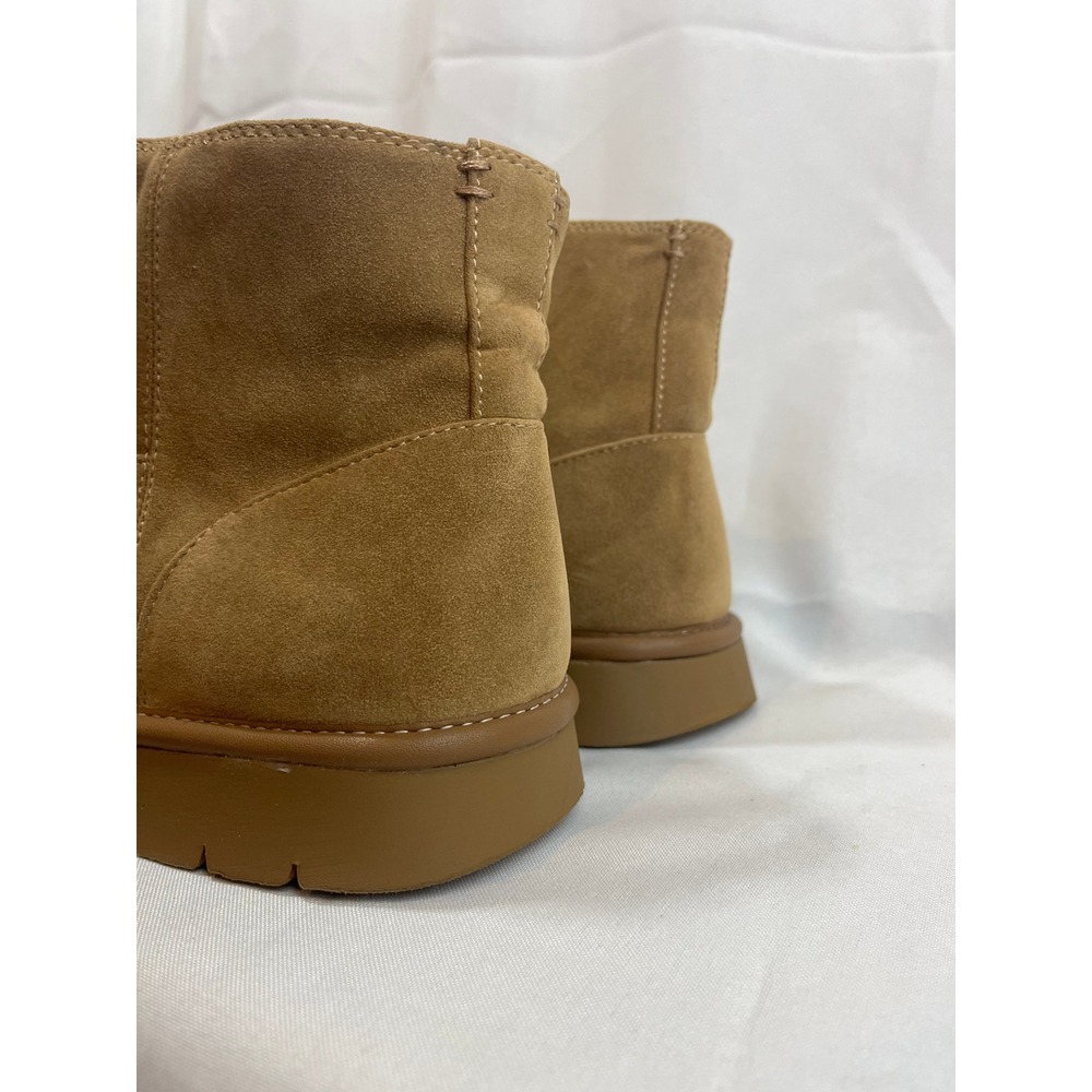 Universal Thread Women Cognac Faux Suede Ankle Boots Memory Foam Tan Size 11 NWT - Picture 3 of 6